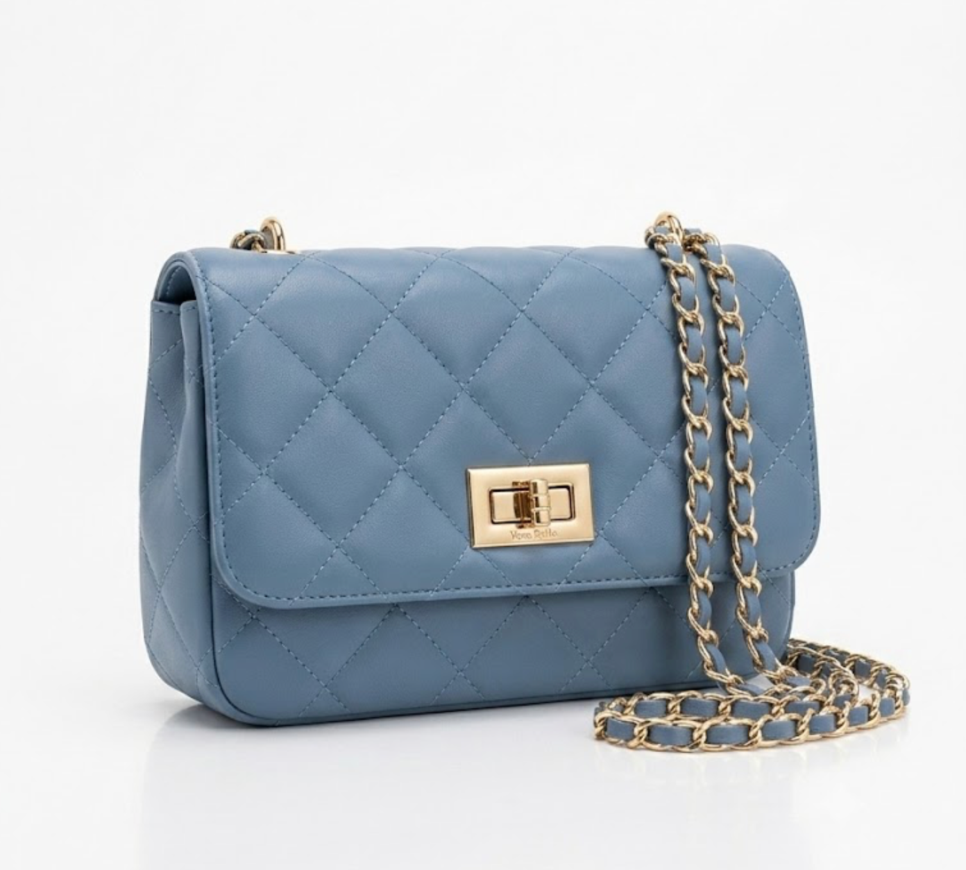 Quilted Leather Chain-Strap Crossbody Bag